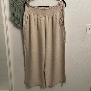 Simply Vera Vera Wang Beige Wide-Leg Pull-On Skirt